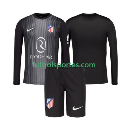 Camiseta Atlético Madrid Portero Niño Segunda Equipación 2025/2026 Manga Larga